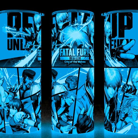 Glow in the Dark Fatal Fury City of Wolves Gaming Cup Mug Tumbler 20oz - Picture 1 of 4